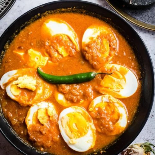 Madras Curried Eggs with Rice Recipe