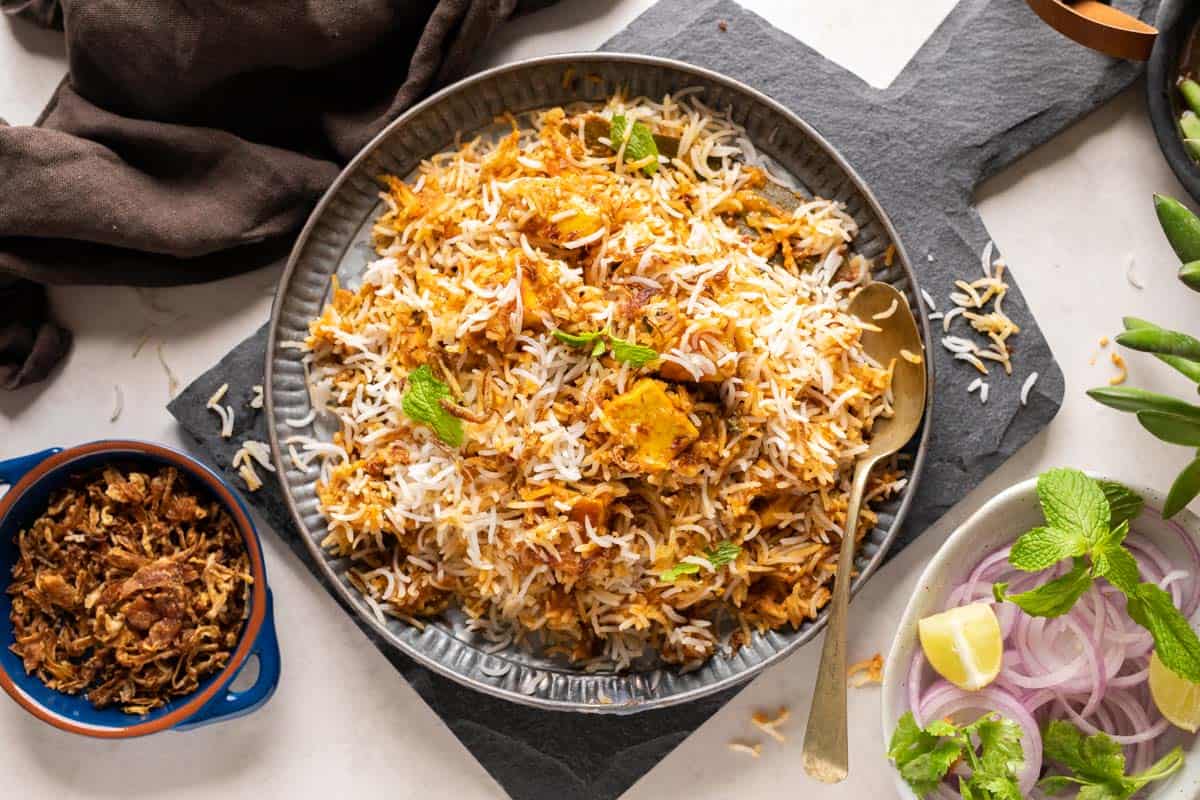 Makhni Paneer Biryani Recipe