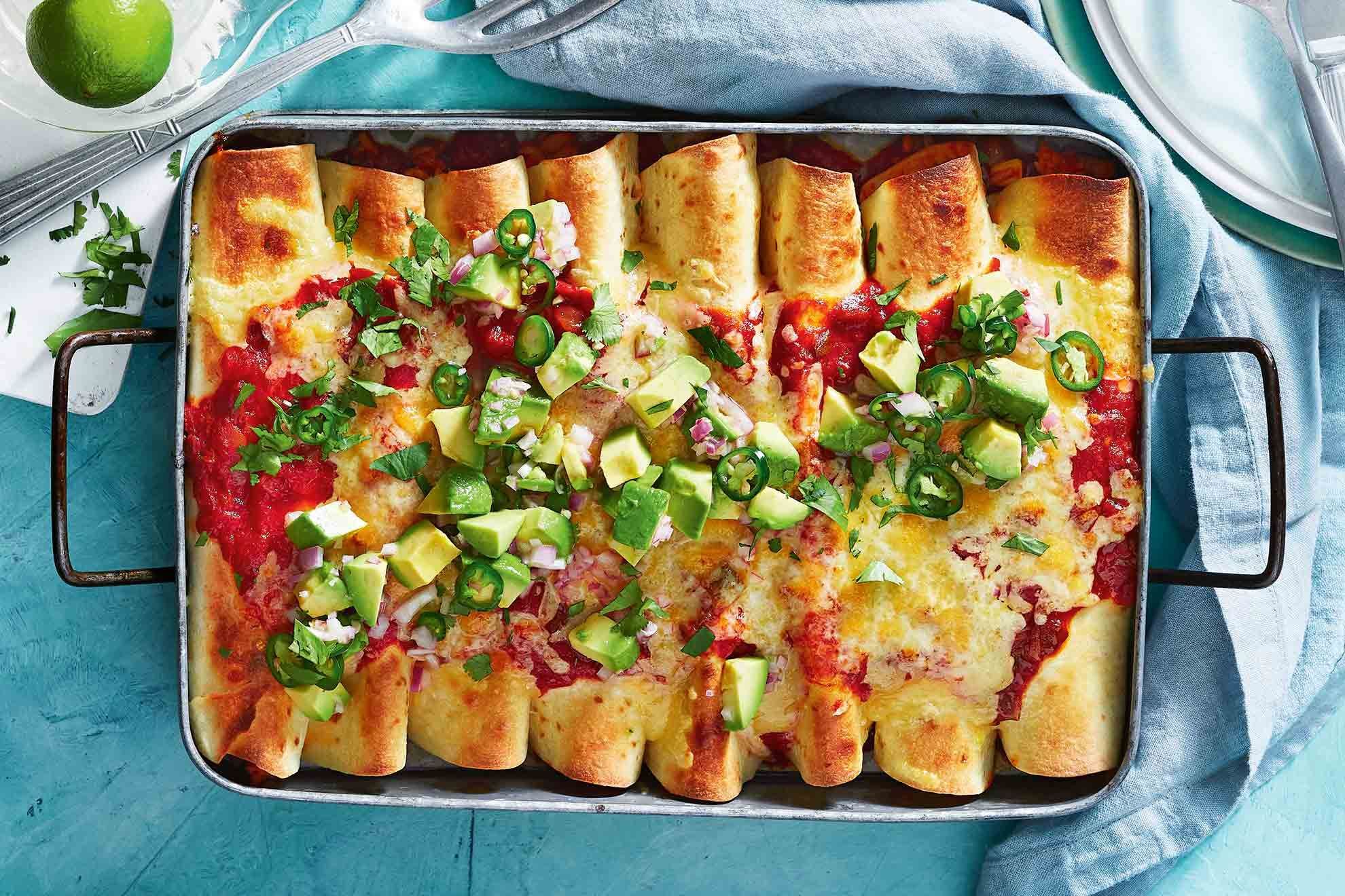No-Bake Vegetarian Enchiladas Recipe