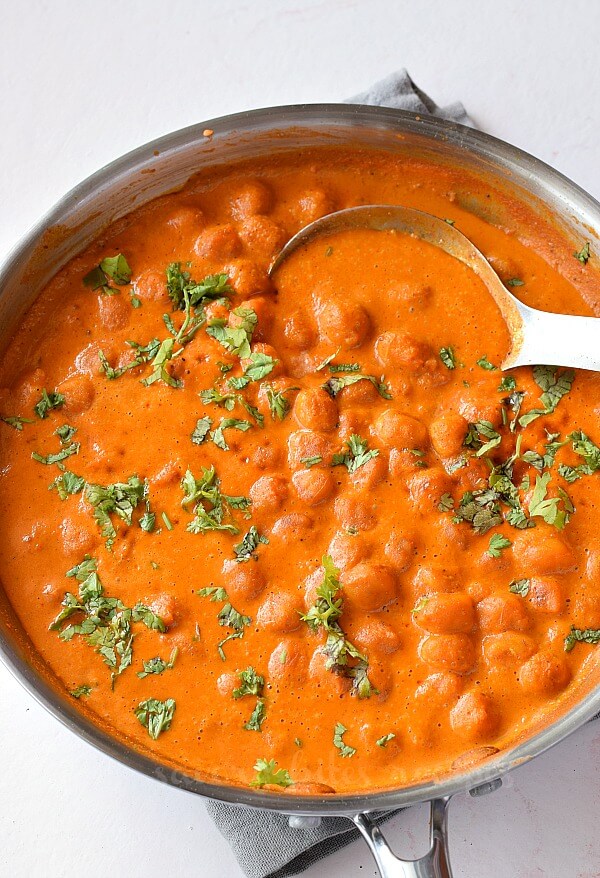Vegan chickpea tikka masala