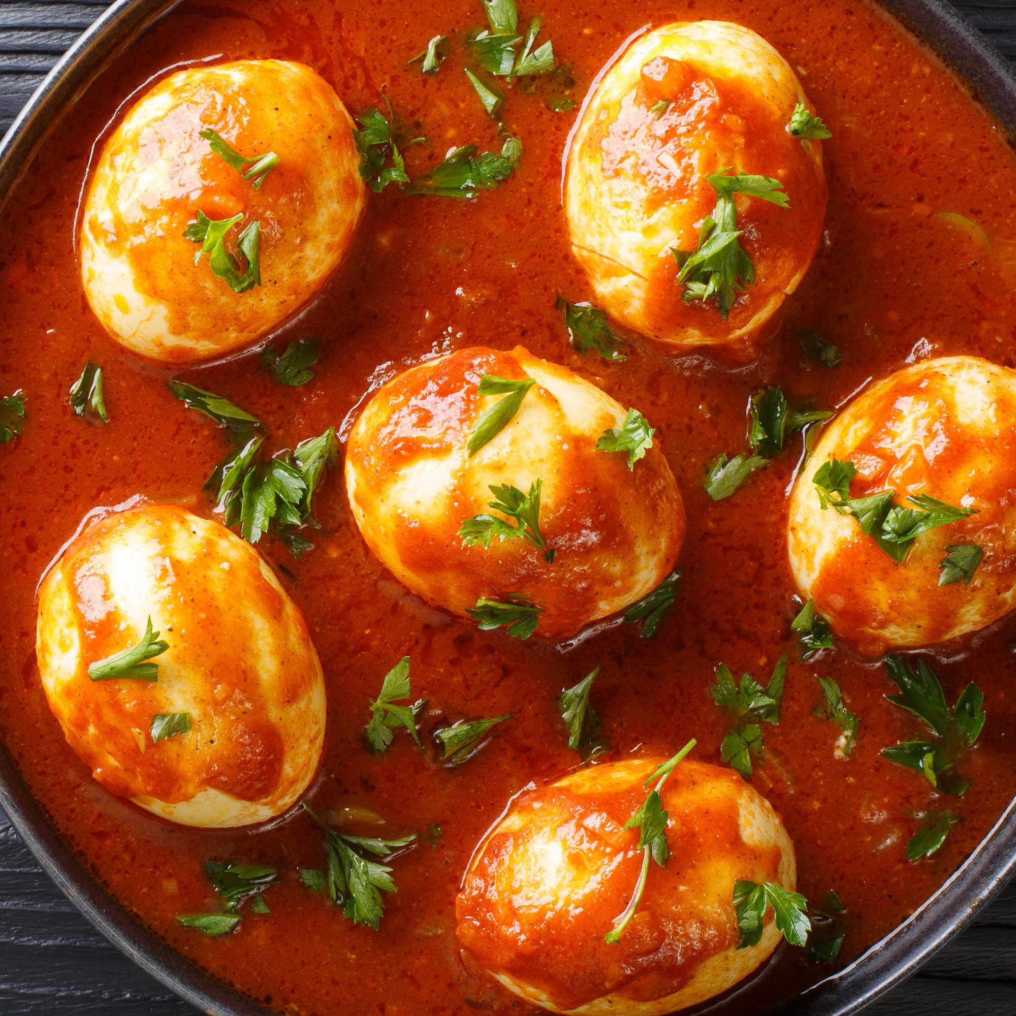 Masala egg curry Indian Traditional Style