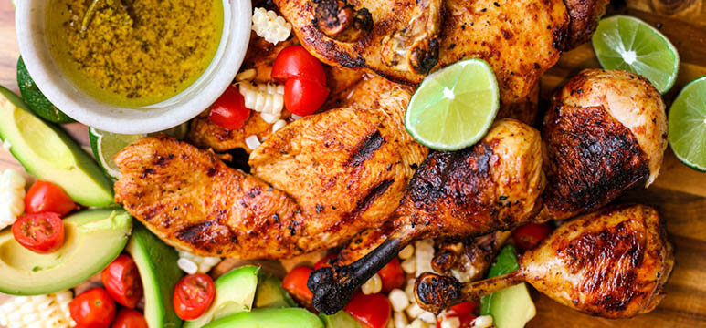BBQ chicken platter