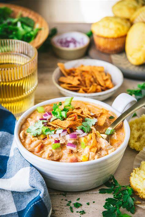 Crockpot Buffalo Chicken Chili