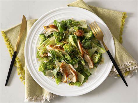 Warm Broccoli Caesar Salad