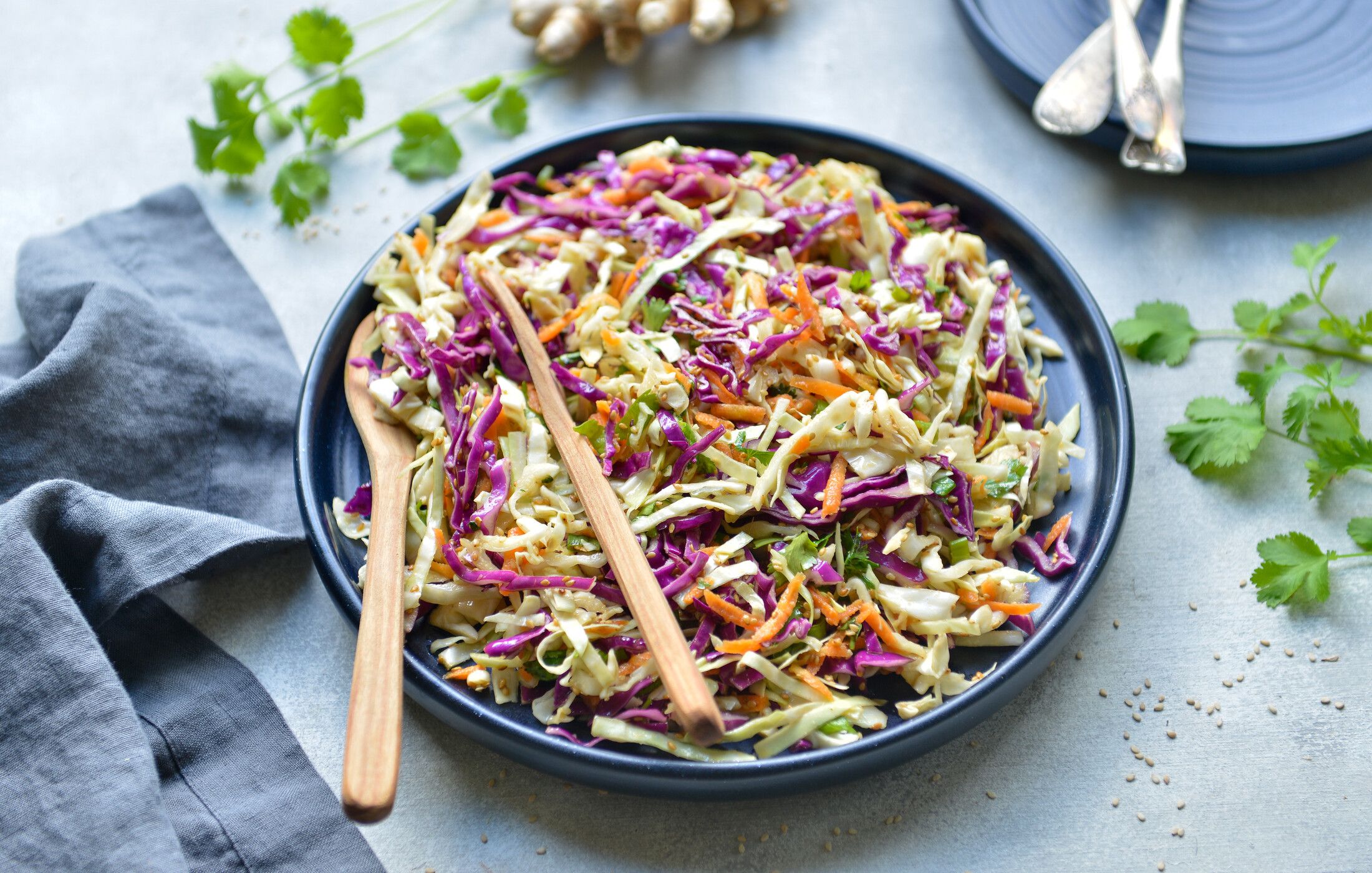 Ginger Sesame Cabbage