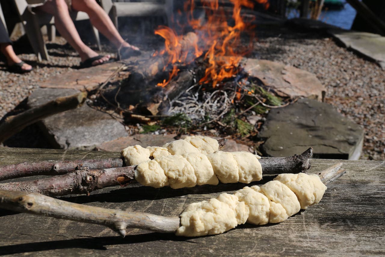 Campfire Bread on a Stick