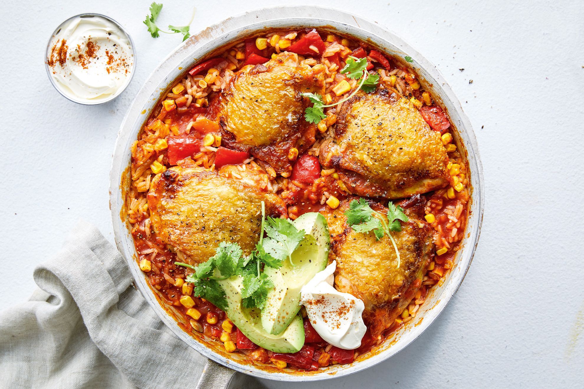 One-Pan Mexican Chicken and Rice Bake