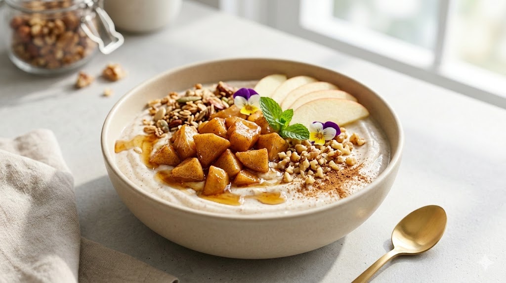 Apple Pie Protein Yogurt Bowl